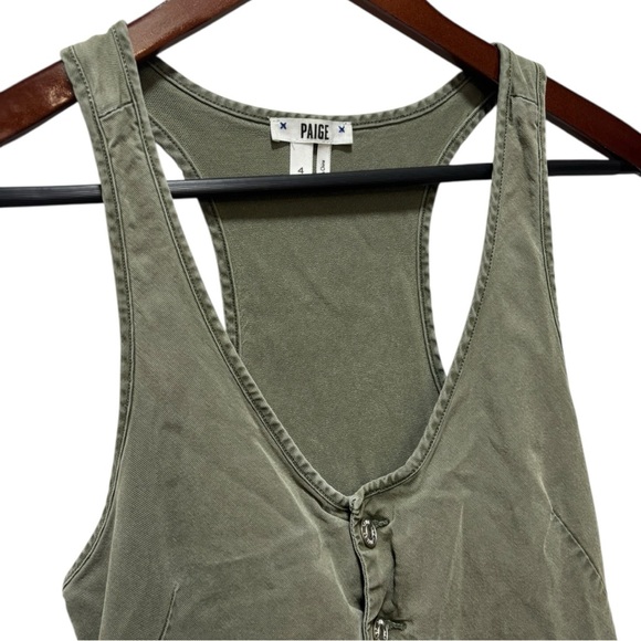 Paige Christy Utility Jumpsuit Olive Green - Picture 3 of 7